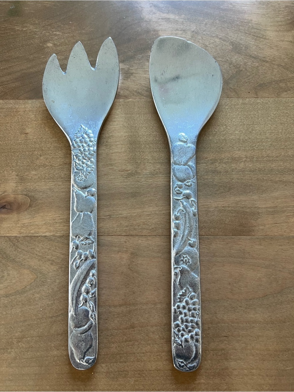 Silver-Tone Decorative Salad Serving Set - Wilton Armetale